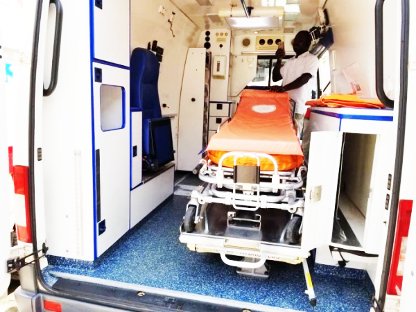 Dorcas Affo-Toffey Donates Ambulance to the Half-Assini Government Hospital. 